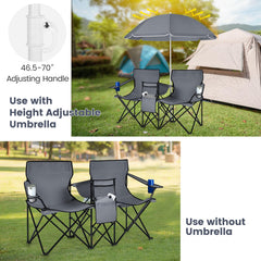 Sturdy steel frame supports two adults on varied terrains.