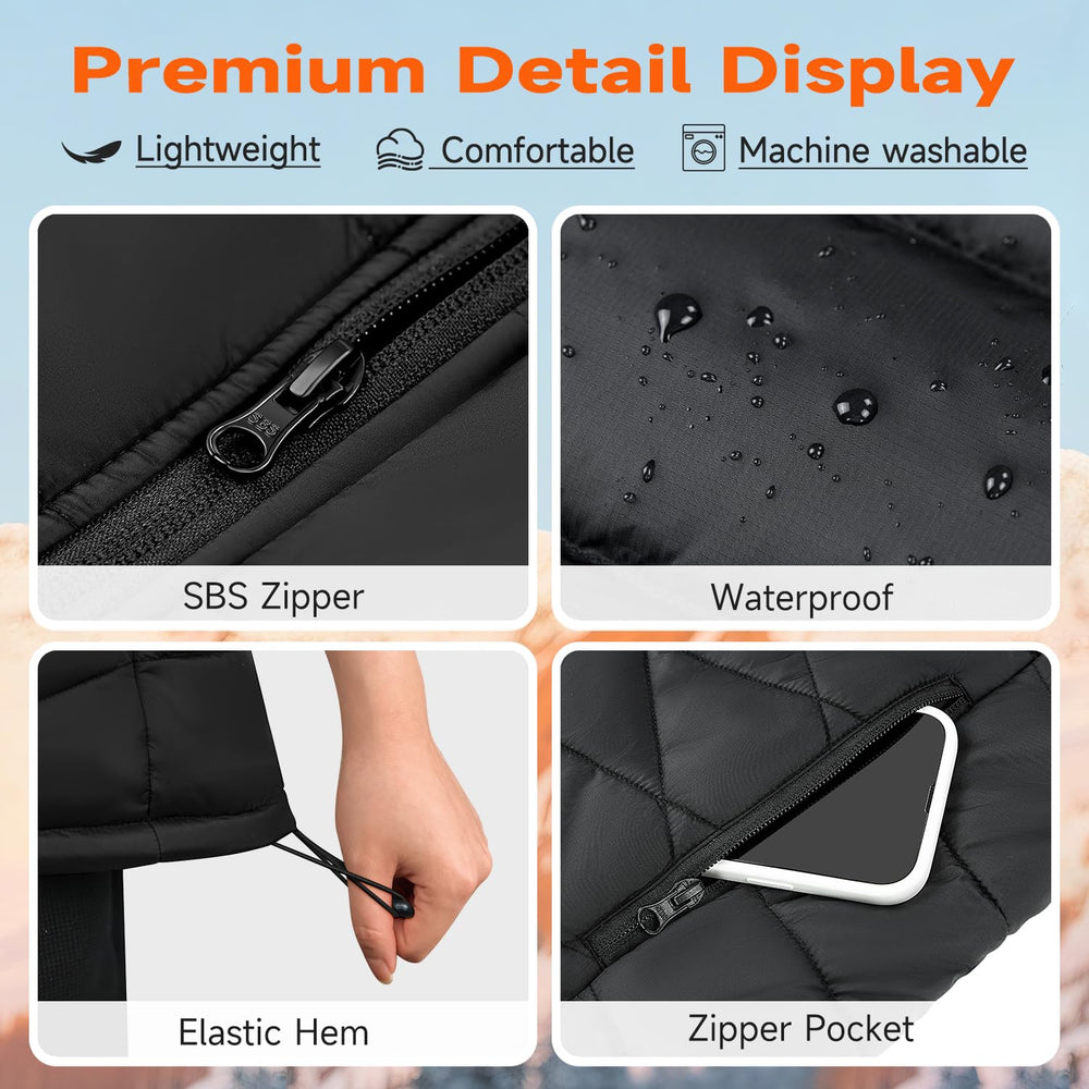 KOVNLO Heated Vest pockets detail for convenient storage