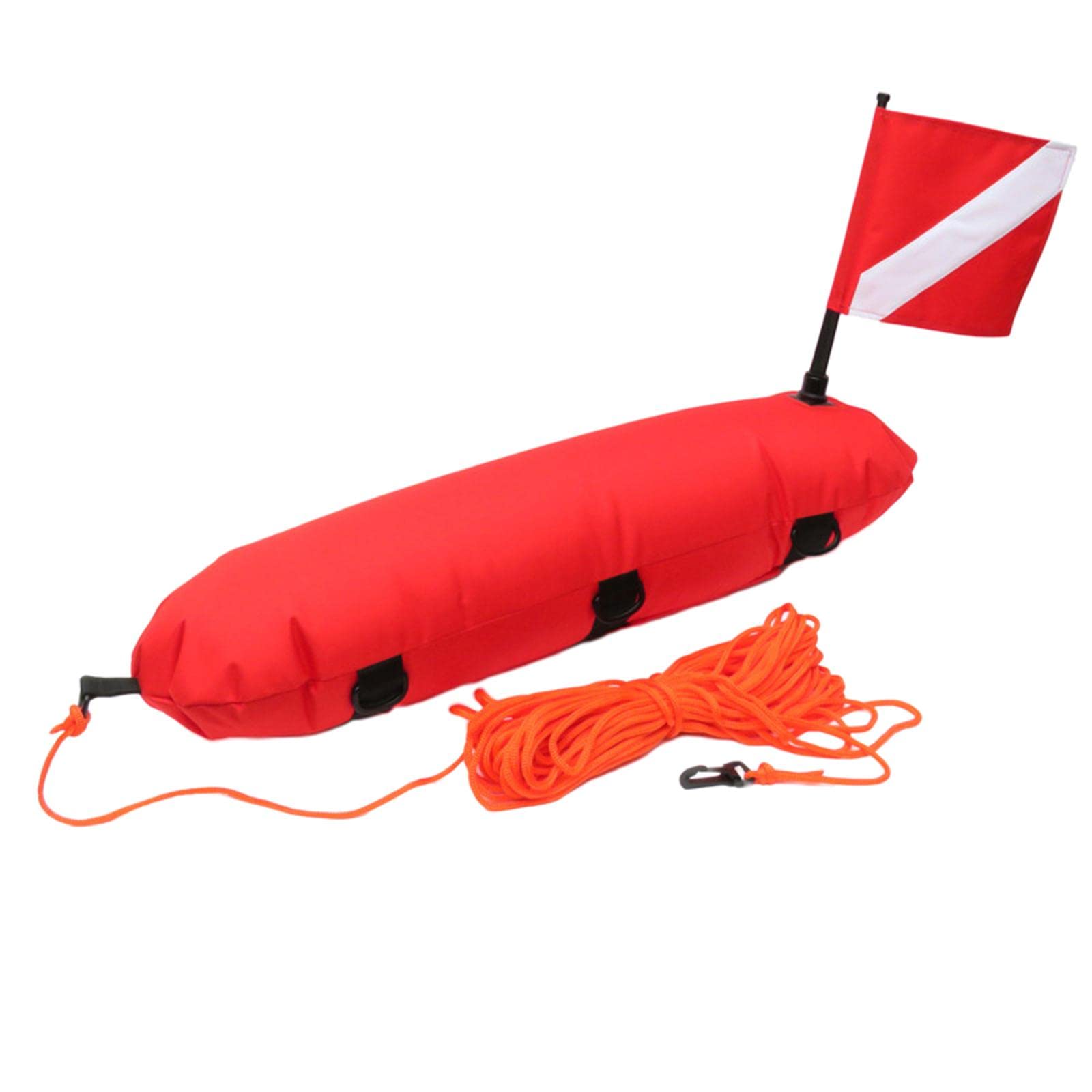 kowaku buoy float dive flag orange for high visibility while diving