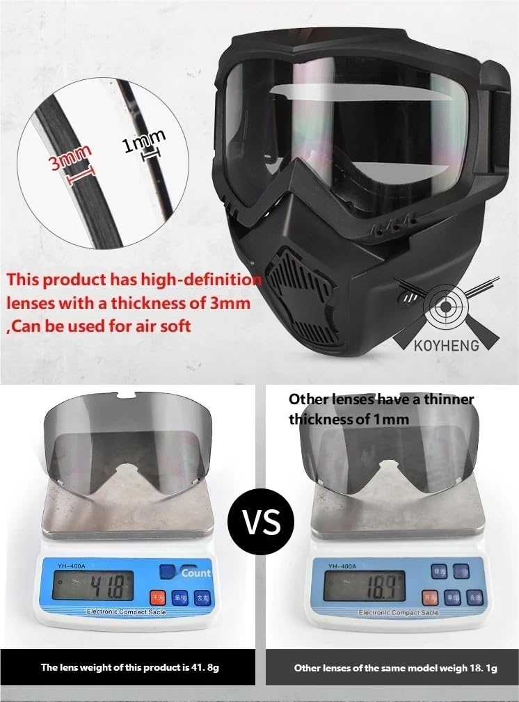 Koyheng MICH helmet featuring 180-degree panoramic lens for wide visibility.