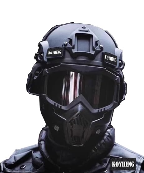 Koyheng MICH helmet with side rail and NVG mount for modular gear.