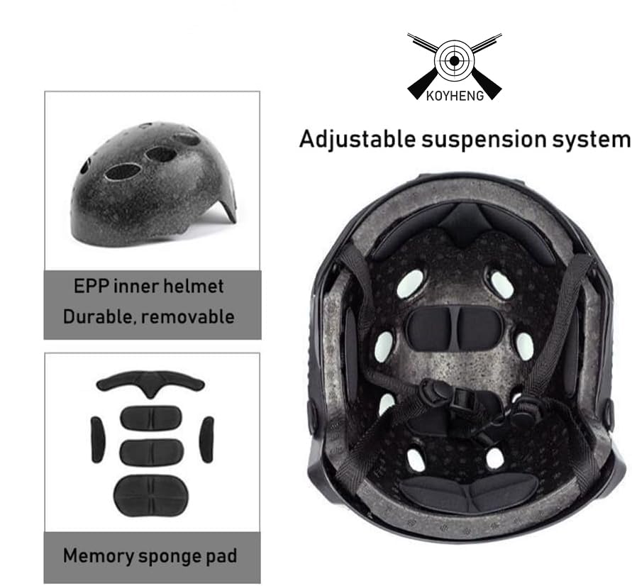Koyheng helmet with ventilation holes for breathable comfort during play.
