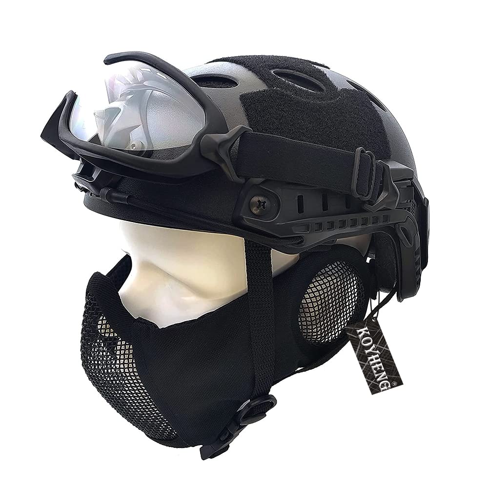 Koyheng tactical PJ helmet with secure fit for action-packed battles.
