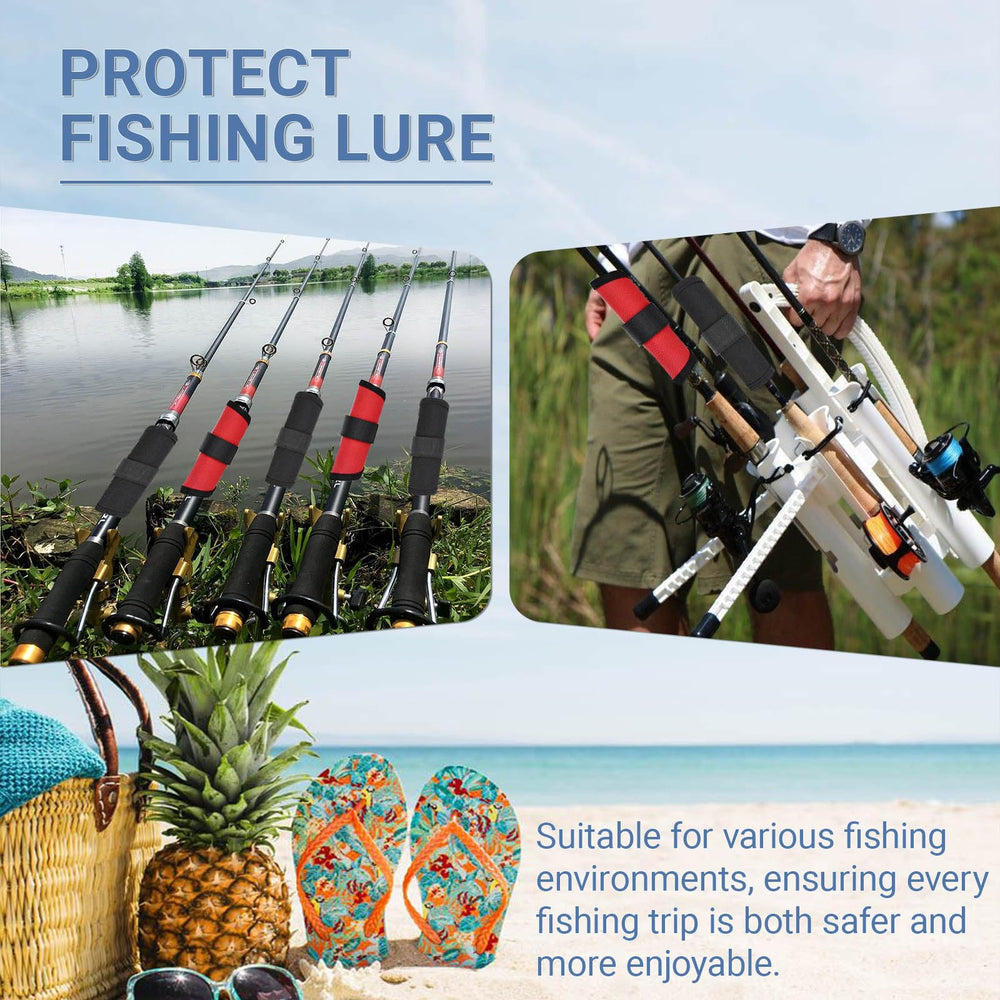 Lure wraps stored neatly in a locker or boat