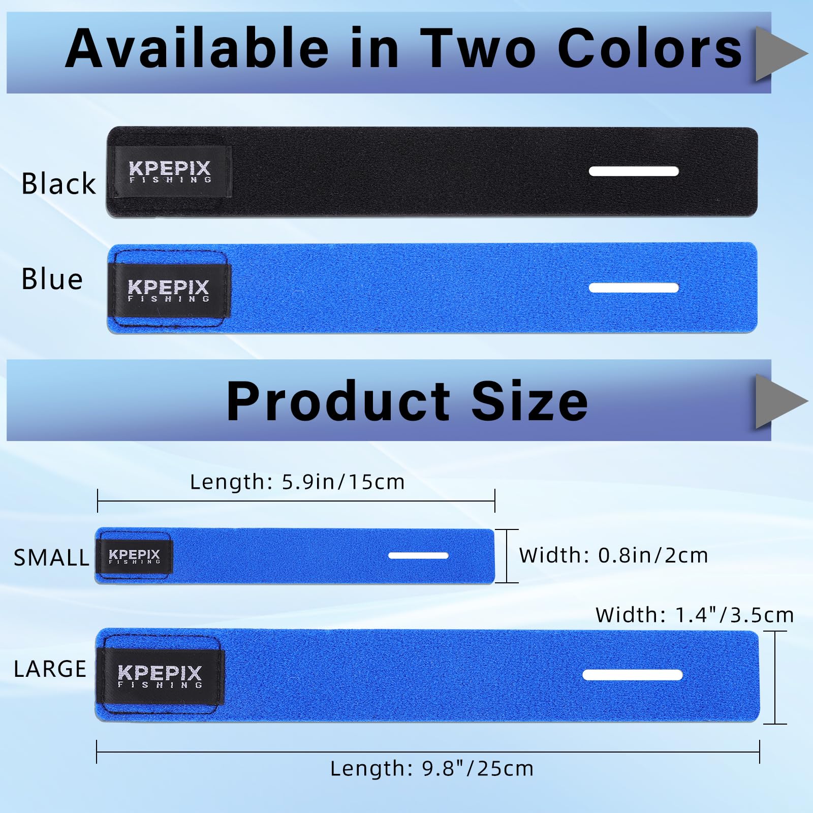 Close-up of neoprene fishing rod sleeve with anti-slip surface