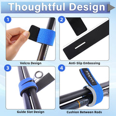 Blue and black belt sizes: SMALL 5.9in (15cm) and LARGE 9.8in (25cm)
