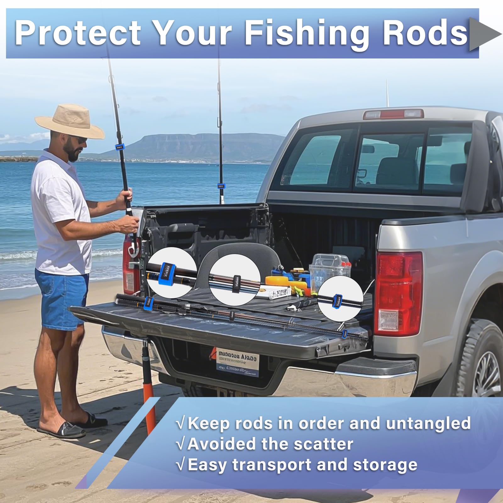 Multi-purpose use: bundles arrows, flags, badminton poles and more