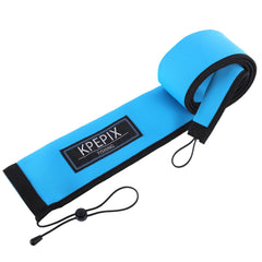 KPEPIX neoprene fishing rod sleeve blue, size M, fits 58in to 65in rods