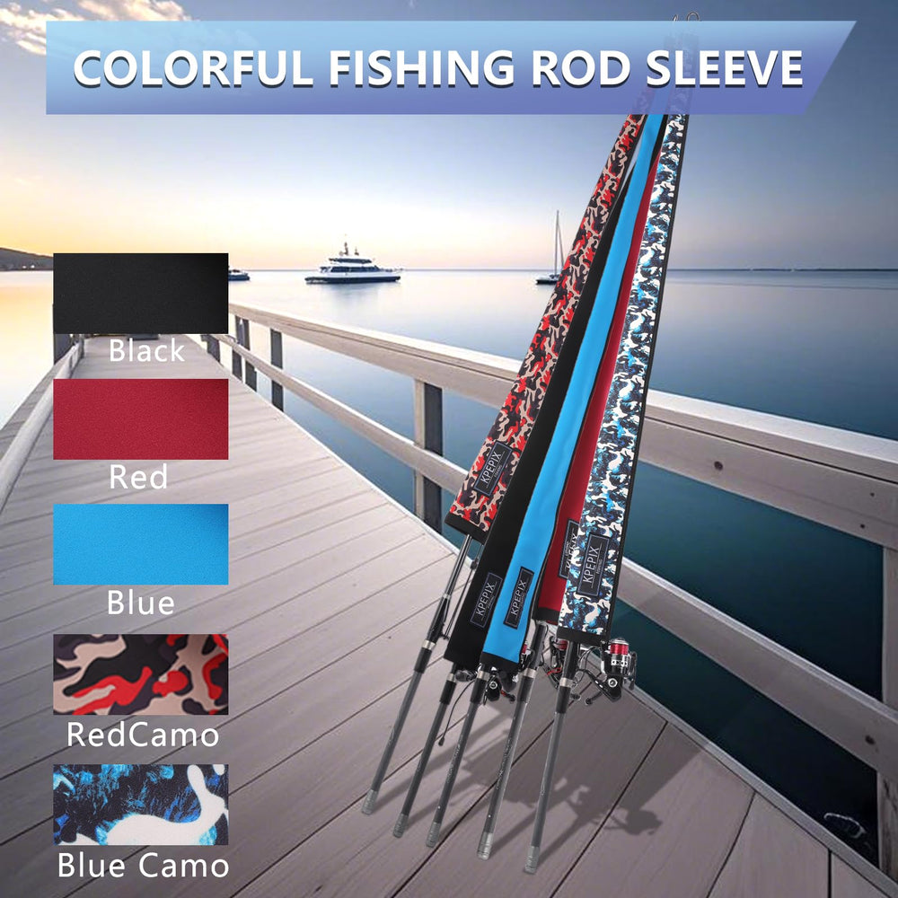 Close-up of the 58in/65in blue rod sleeve for 58-65 inch rods