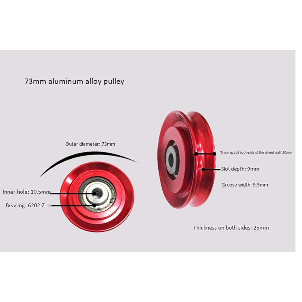 Kqcibz compact home gym pulley blocks enhance versatile strength routines
