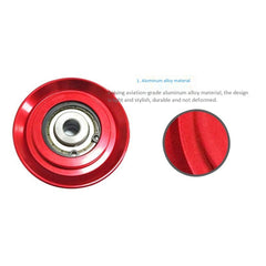 Kqcibz red fitness pulley block with aluminum alloy for durable home workouts