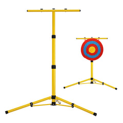 KQSNBG Backyard Archery Target Stand folded for easy transport and storage.