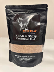 Krak & Sniff Buck Krak bottle pour demonstrates aroma booster for attracting deer.