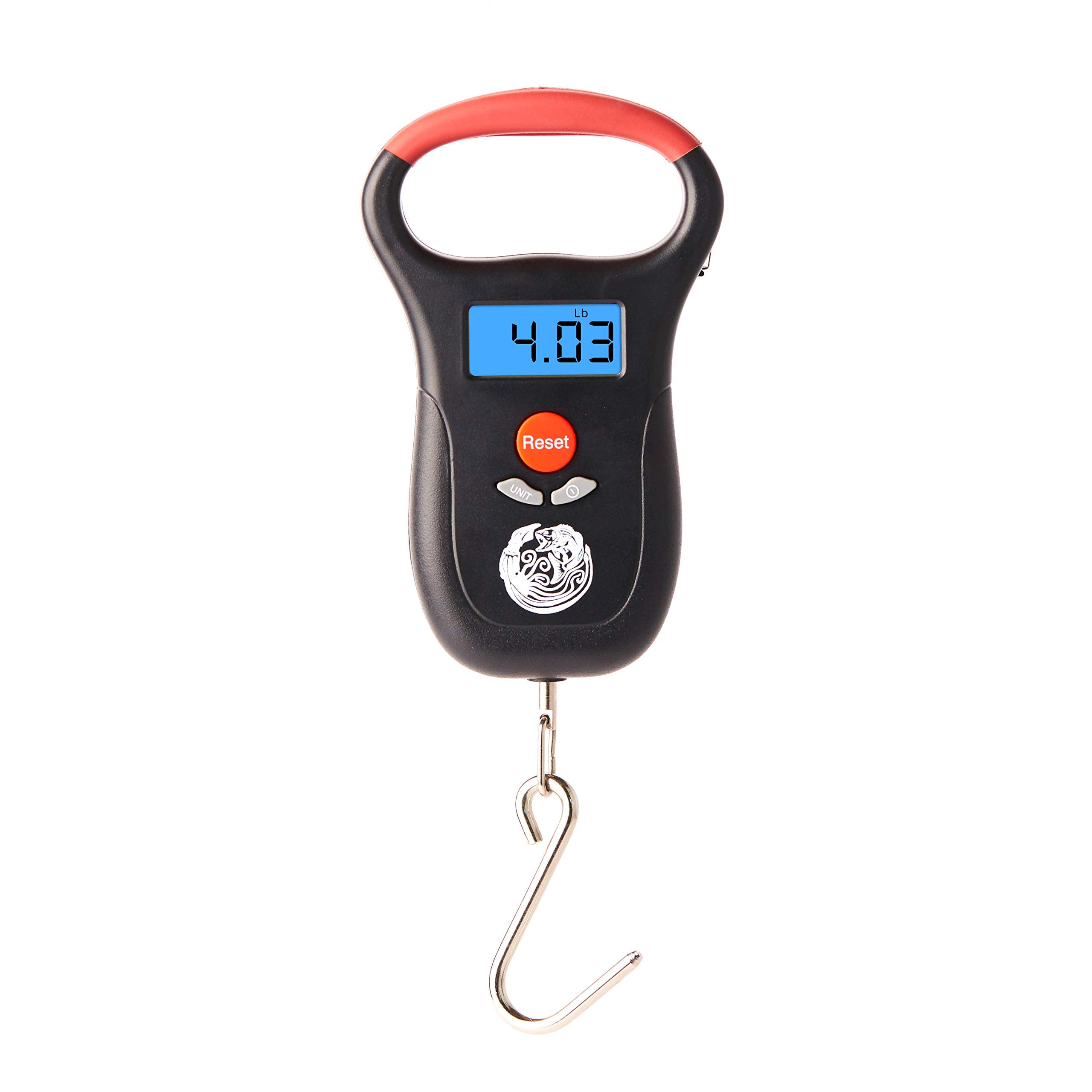 Kraken Bass Fish Scale backlit display showing weight