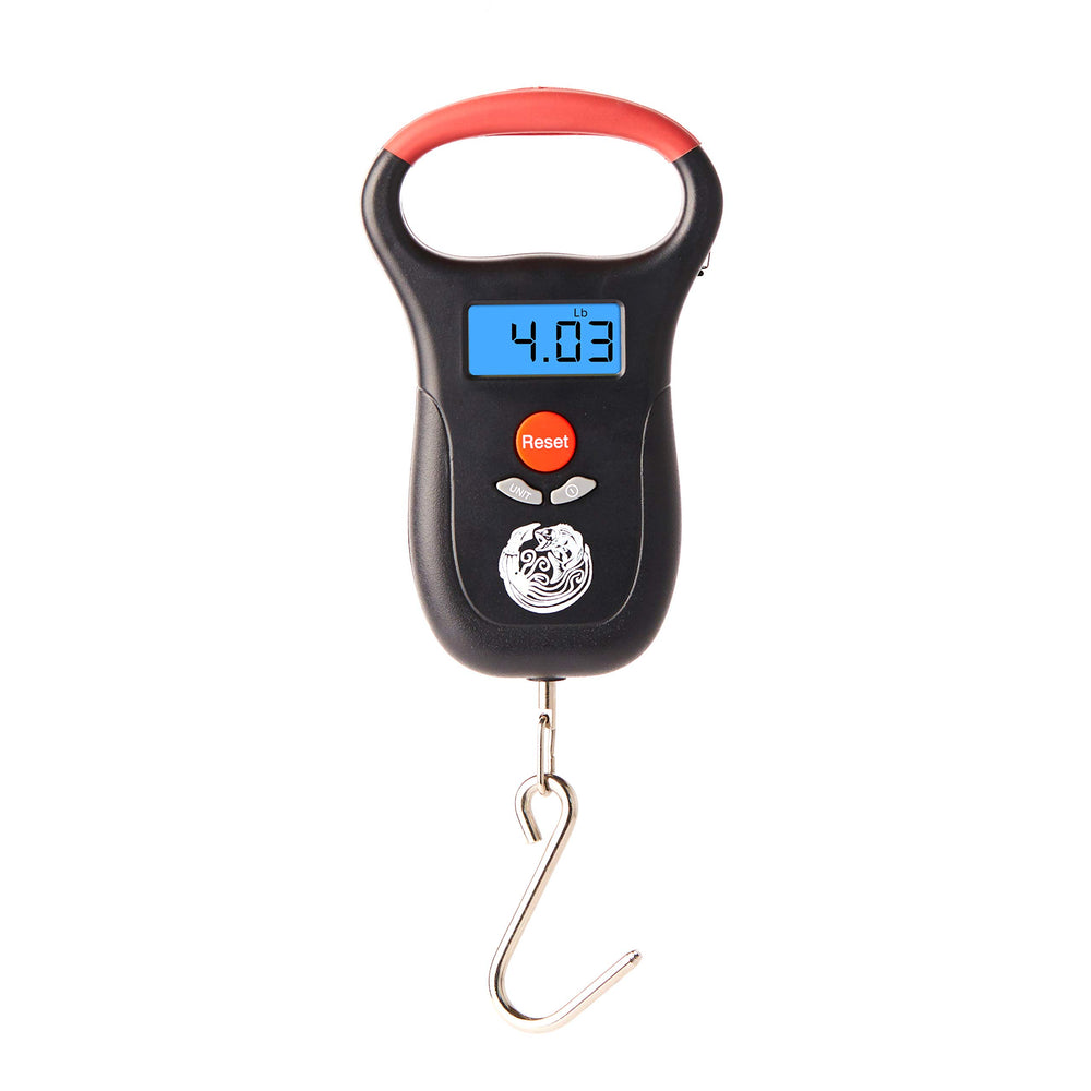 Kraken Bass Fish Scale backlit display showing weight