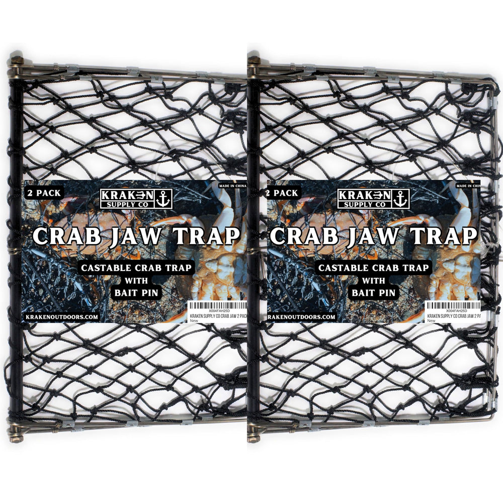 KRAKEN SUPPLY CO Castable Crab Trap folded for portability