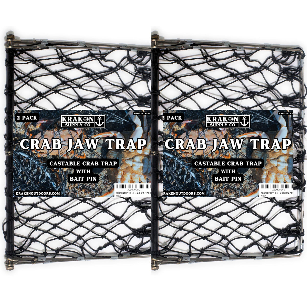 KRAKEN SUPPLY CO Castable Crab Trap folded for portability