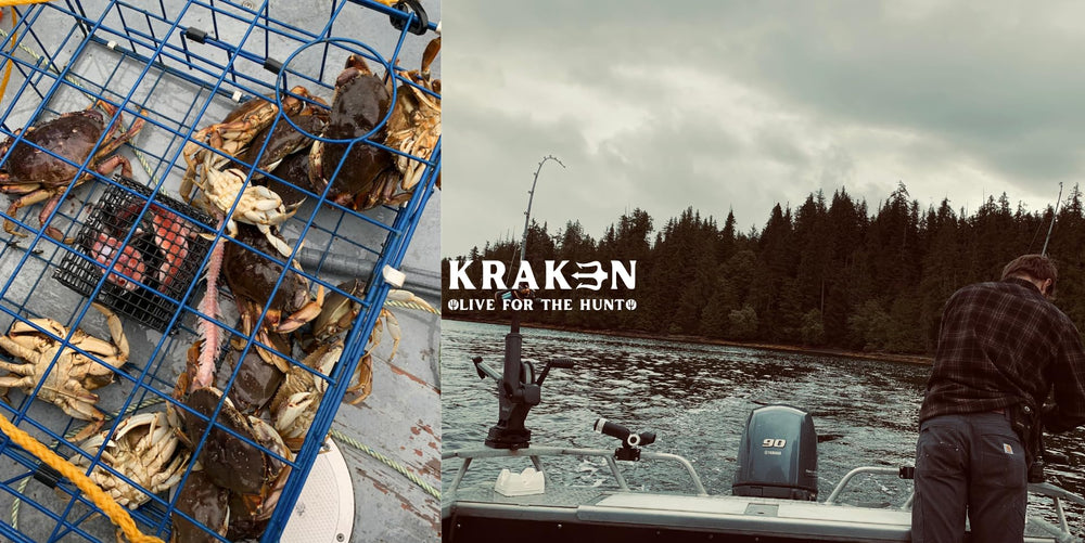 Kraken Supply Co pier and jetty crabbing setup for near-shore catches.