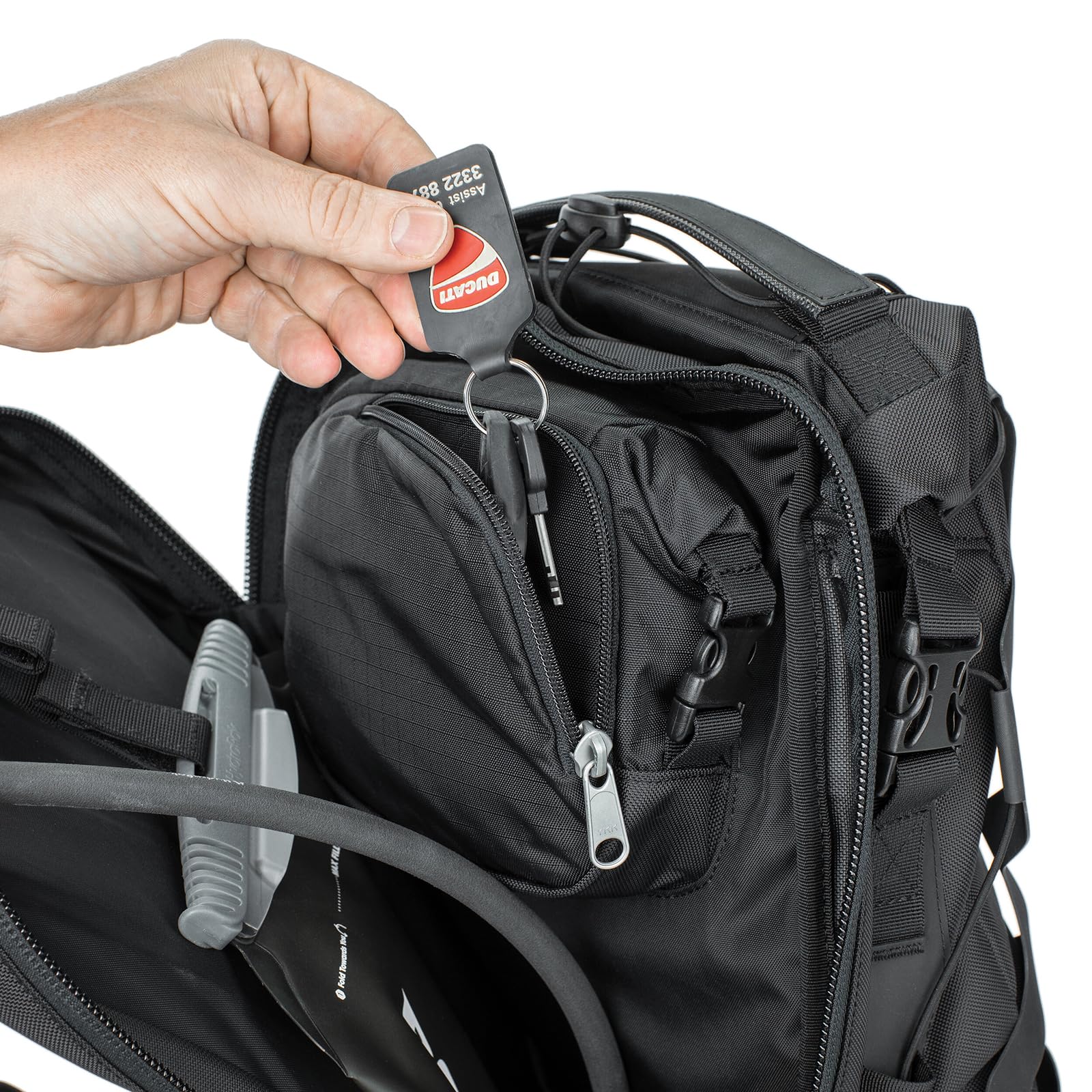 Kriega Trail 18 harness close-up with Quadloc-Lite feature