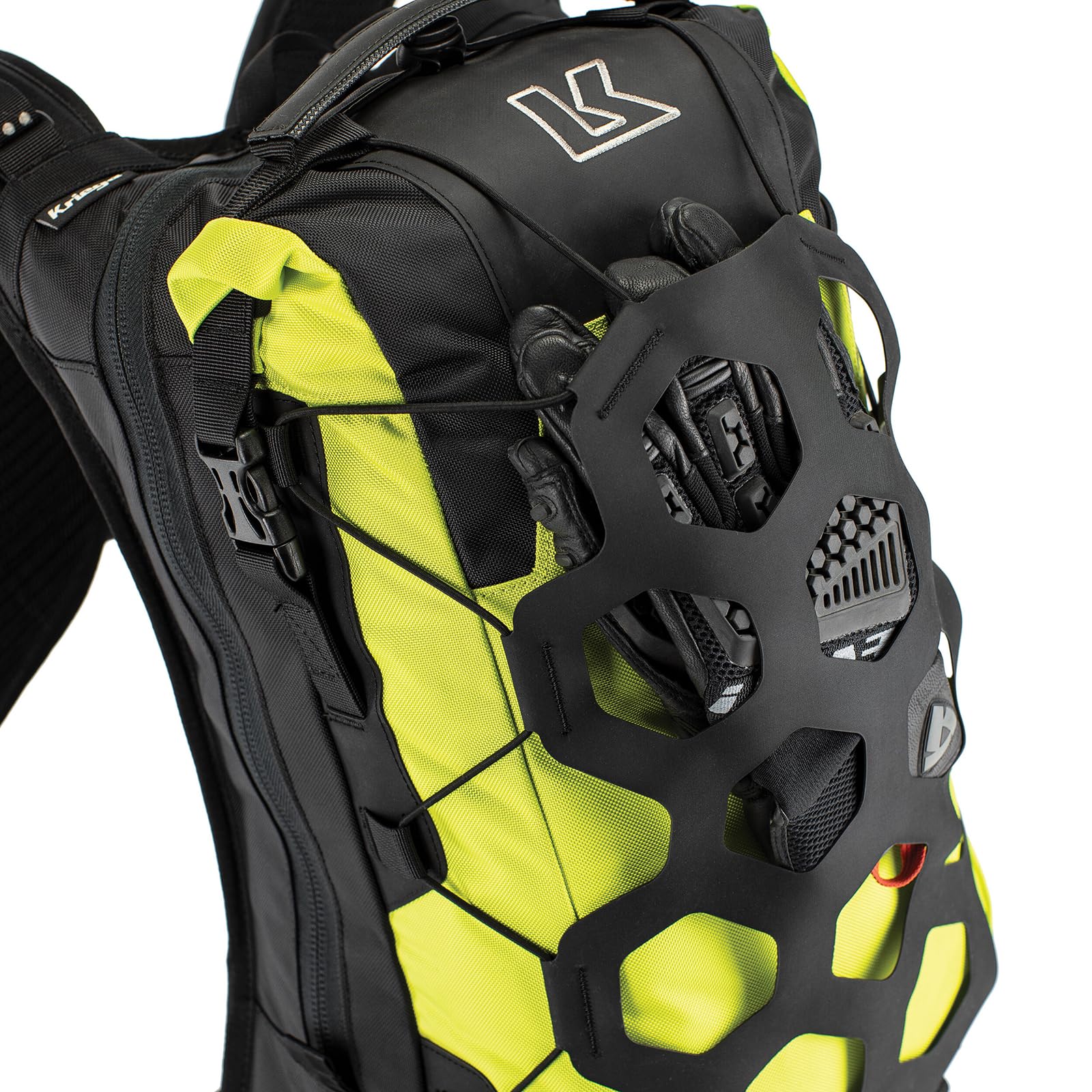 Kriega Trail 18 side view illustrating compact riding pack
