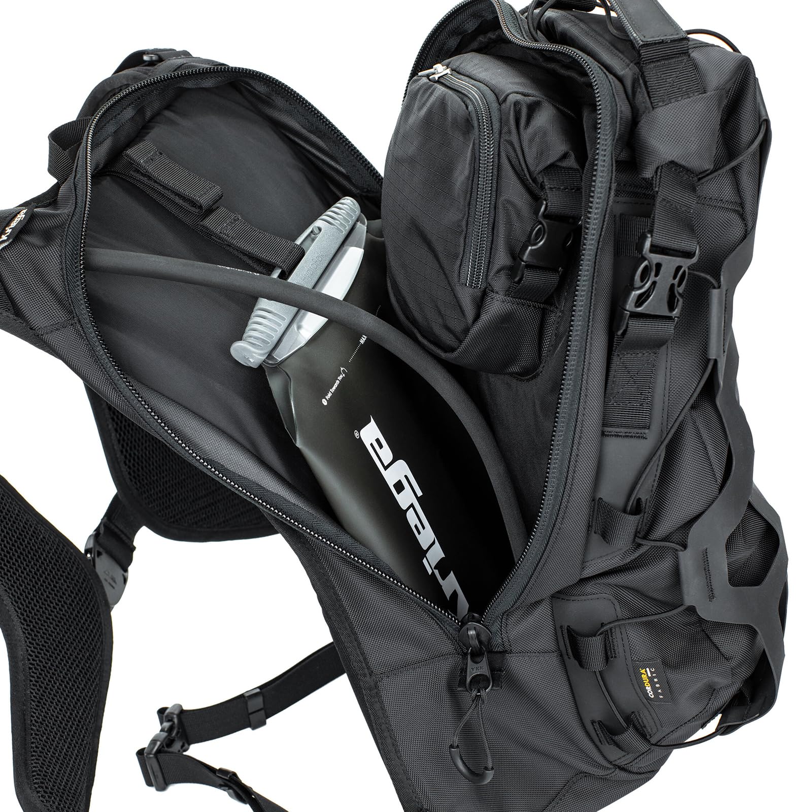 Kriega Trail 18 Cordura fabric and ZKK zips in view