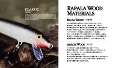 Krokodil Rapala Original Floater 13 Gold Firetiger side-profile emphasizes versatile shallow to mid-depth retrieves.