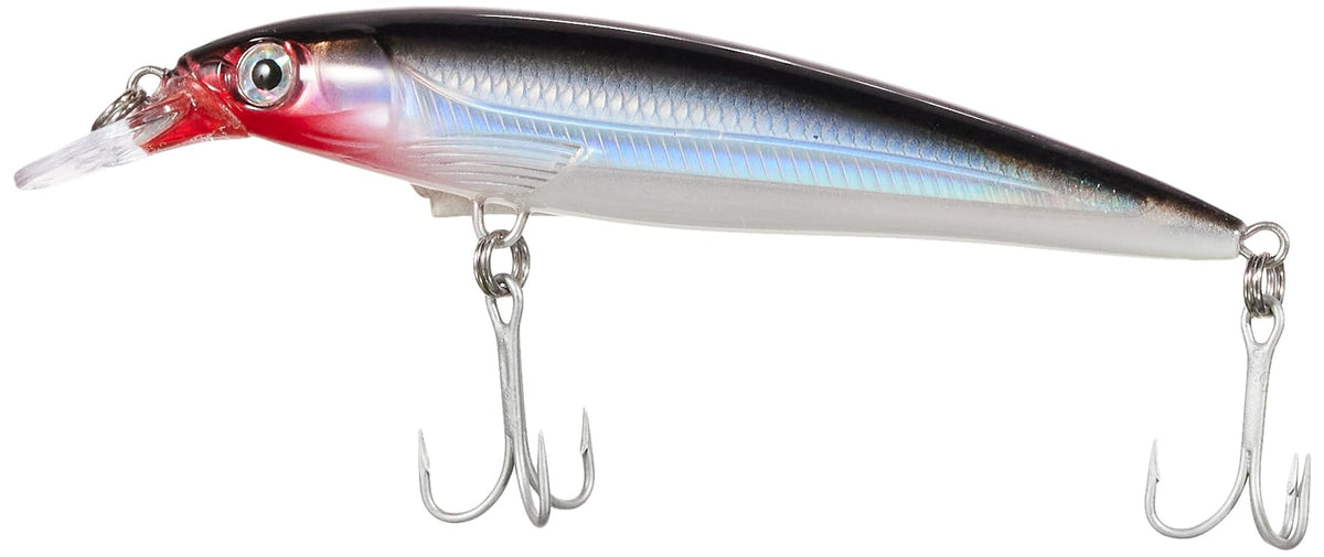 Rapala X-Rap saltwater lure, silver, front view highlights long casting potential.