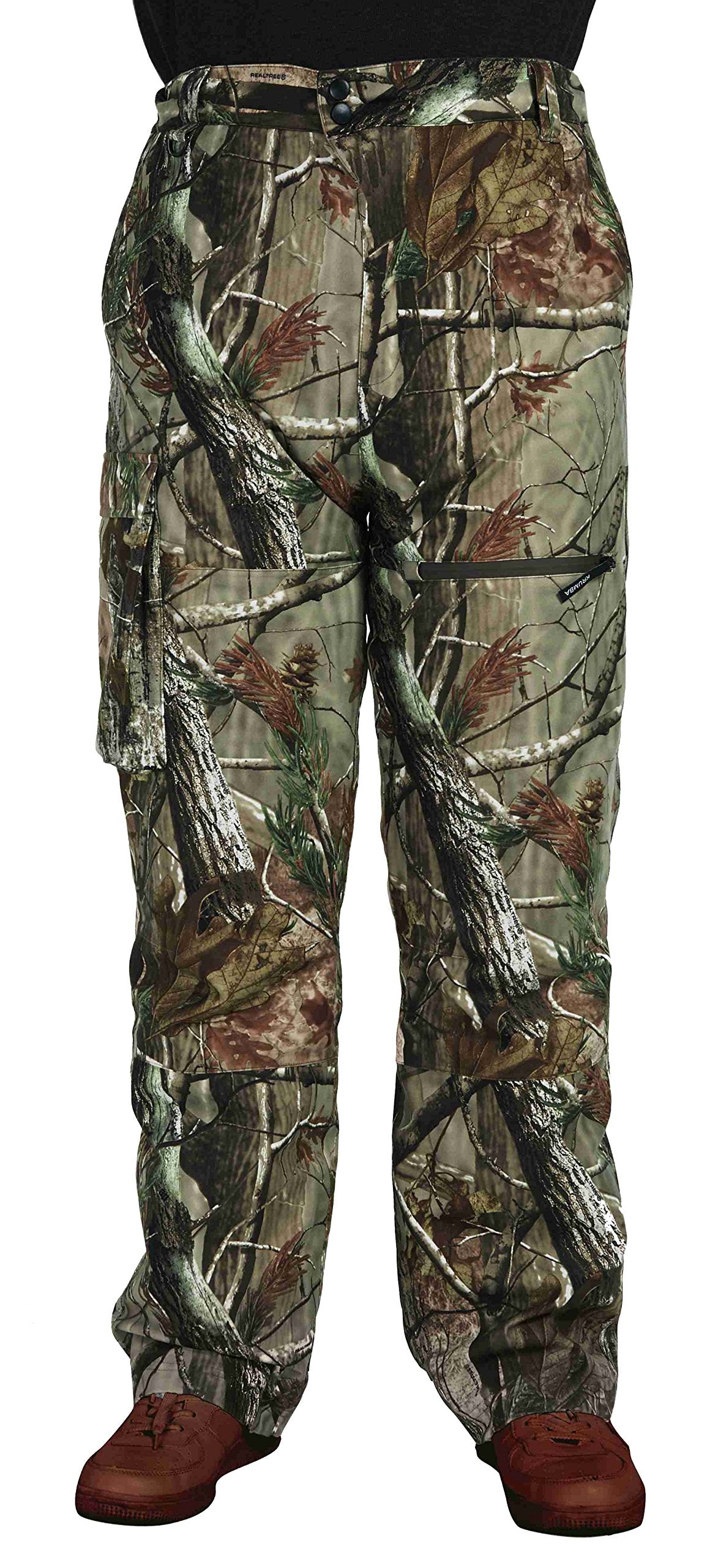 Krumba men's camo hunting pants winter-insulated softshell for outdoor hunts