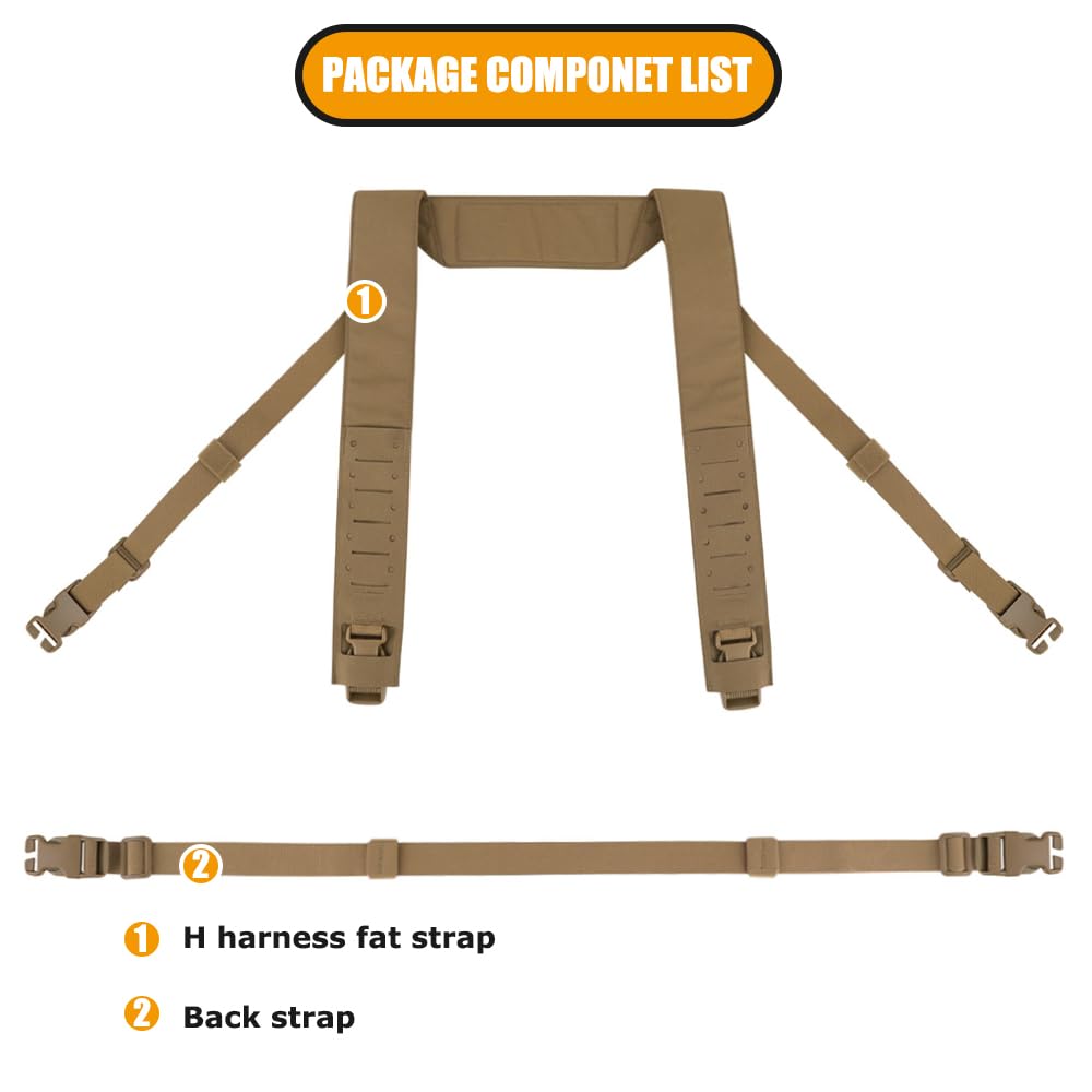 KRYDEX shoulder harness demonstrates universal fit for various chest rigs.
