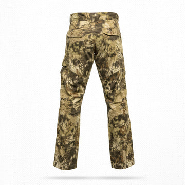 Kryptek Stalker Pant pocket closeup highlights convenient storage