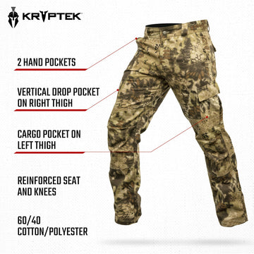 Kryptek TeK-Cloth fabric closeup emphasizes durable breathable material