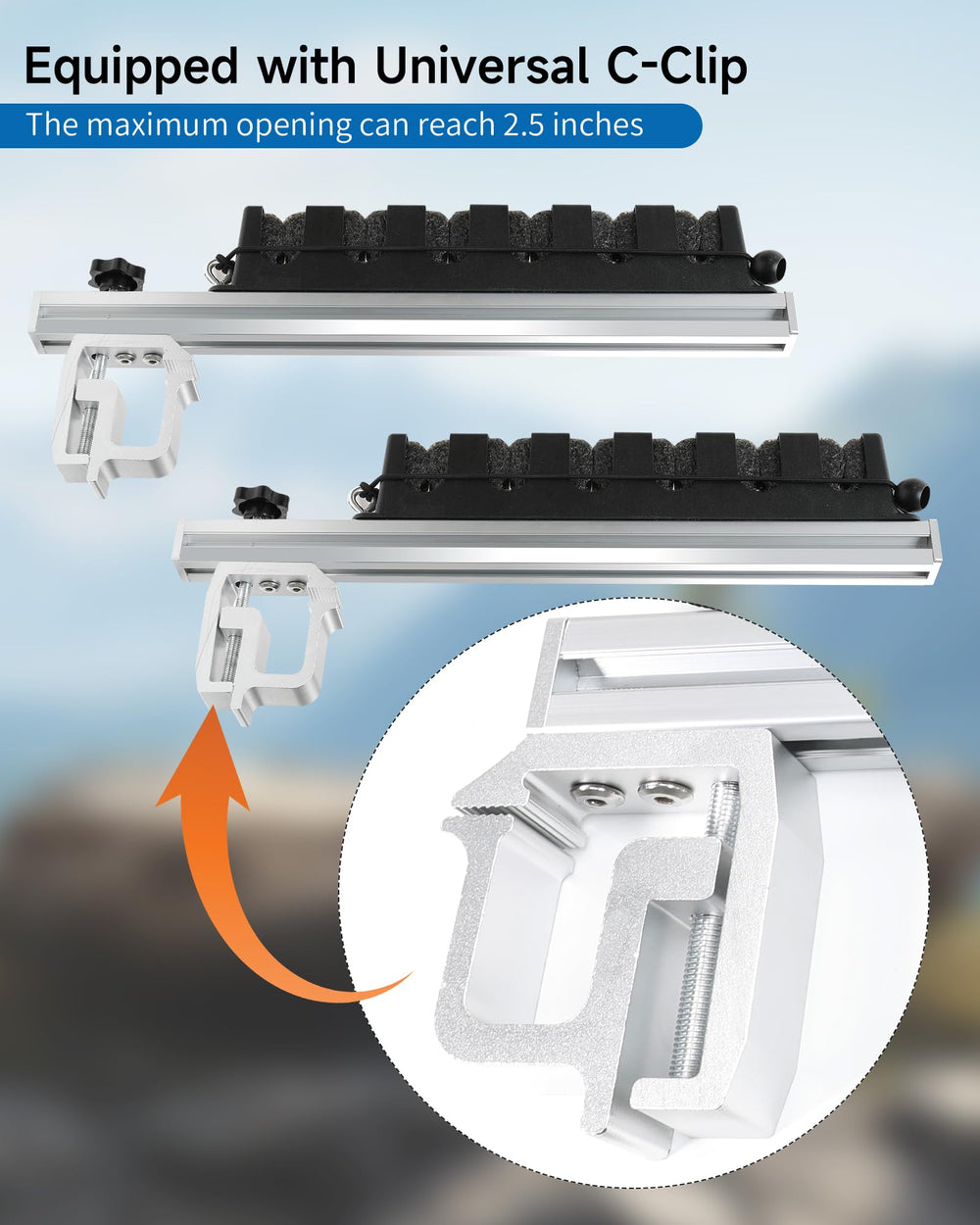 Krysolad aluminum rod holder emphasizes rust-proof durability in harsh conditions.