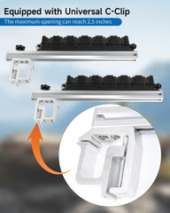Krysolad aluminum rod holder emphasizes rust-proof durability in harsh conditions.