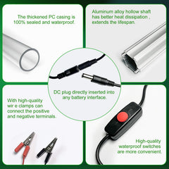 Epoxy-coated ends for moisture protection, IP68 waterproof