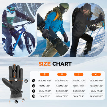 KSFJZF heated gloves for motorcycling-hunting shown during outdoor activities.