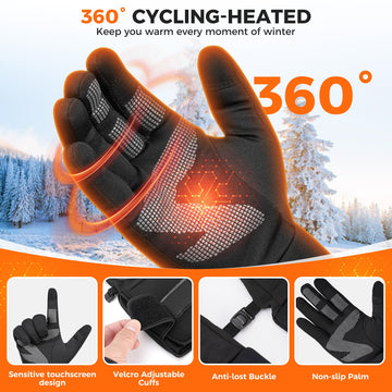 KSFJZF heated gloves non-slip palm provides secure grip on tools