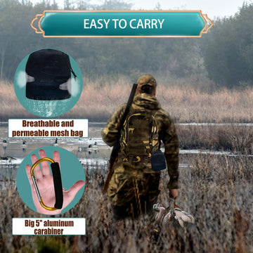KSFTWUSOL waterfowl jerk rig dark swivels reduce visibility and enhance camouflage.