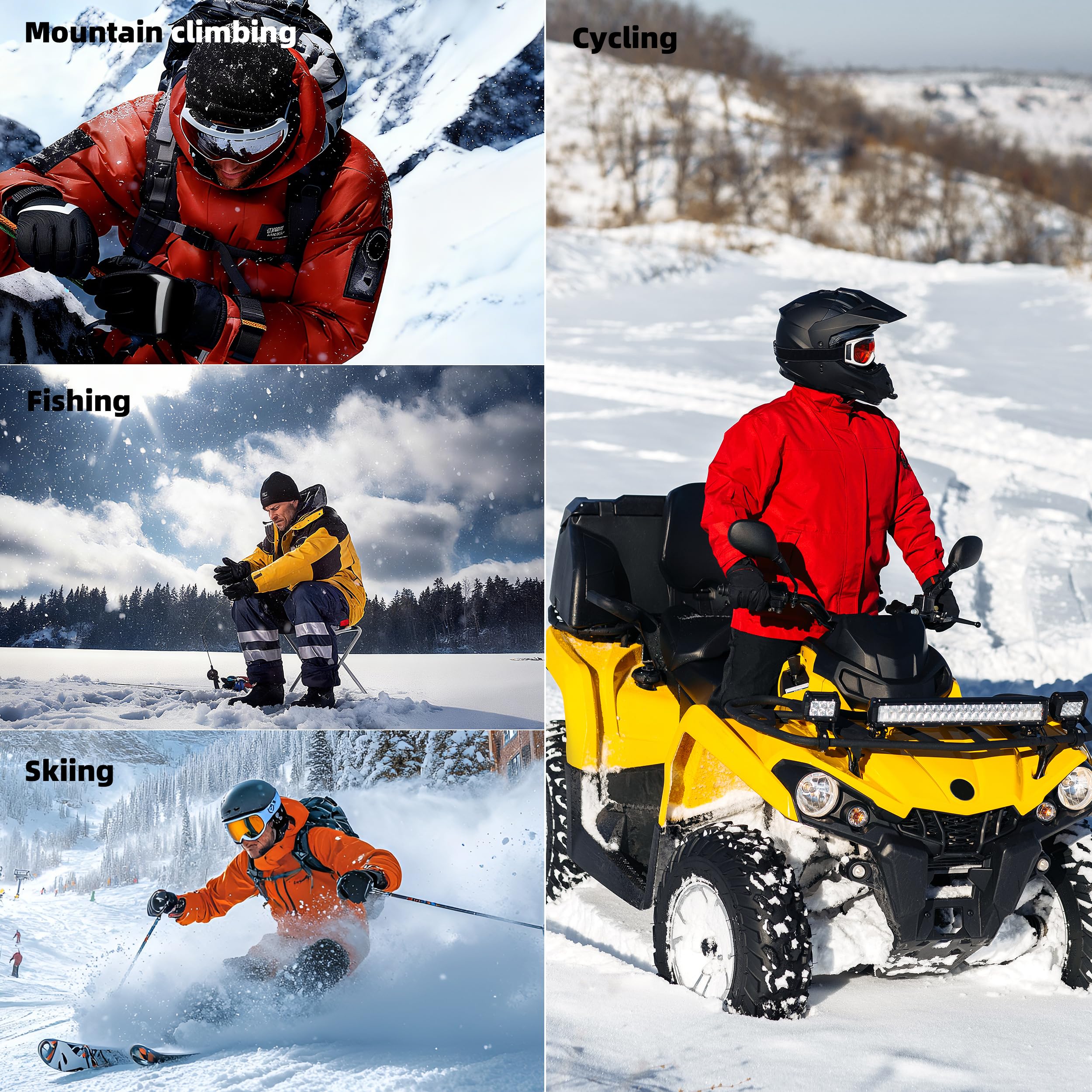 Ksunun heated gloves on a motorcycle ride in cold weather