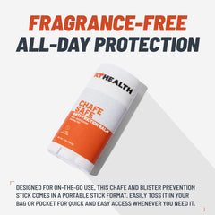 KT Tape Chafe Safe Balm large lightly scented offers subtle freshness.
