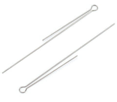 KTGCOZS 50-pack stainless steel spinner shaft looped wire for durable DIY lures.
