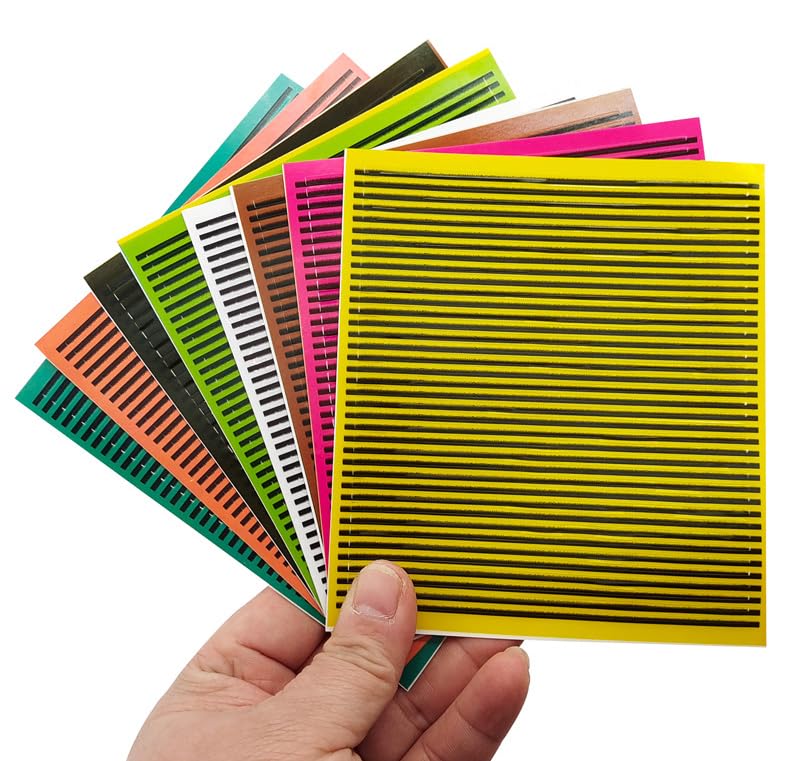 KTGCOZS 8-sheet pack of synthetic peacock quills for fly tying texture