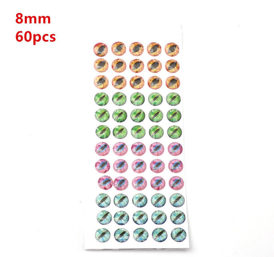 KTGCOZS adhesive-backed eyes are easy to apply on lures.