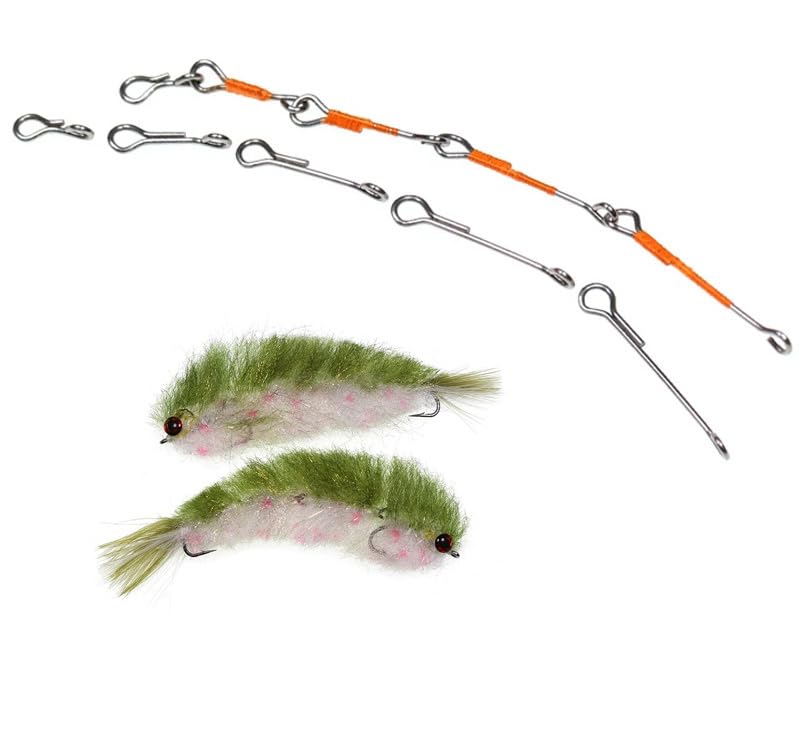 KTGCOZS articulated shanks body and head tying streamline fly construction
