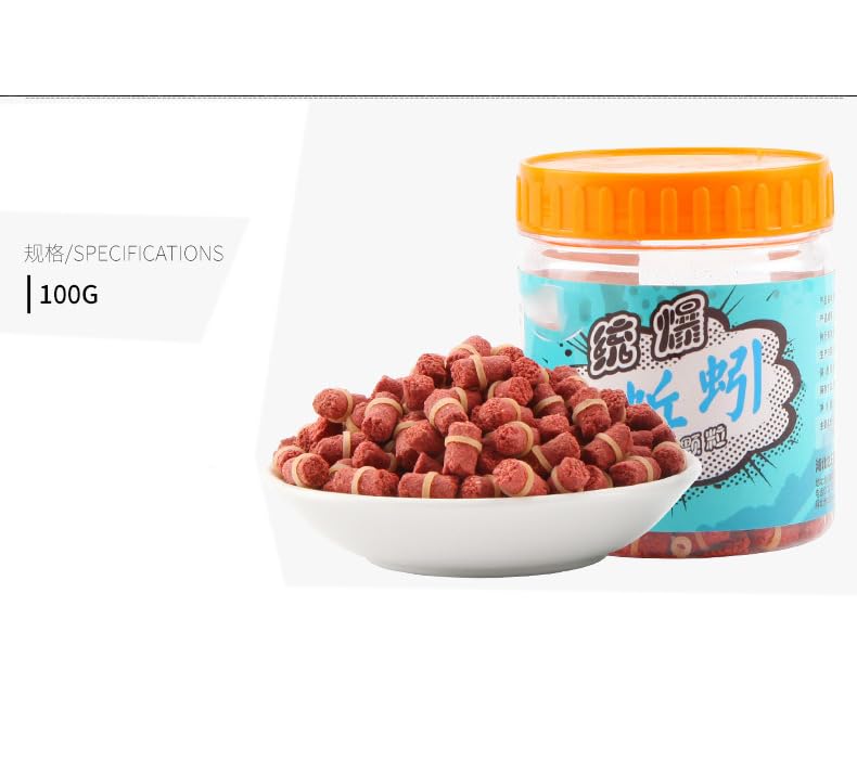 KTGCOZS 100g pack bait pellets for trout and carp fishing
