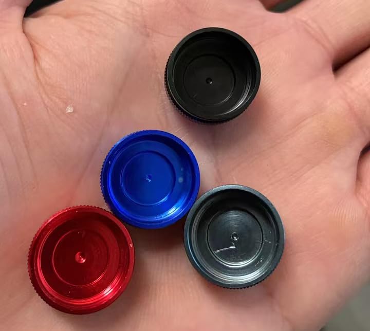 KTGCOZS blue brake knobs on reel during casting for smooth control.
