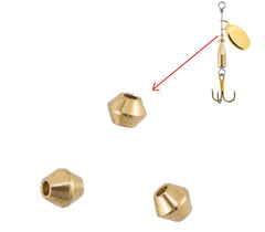 Pack of 100 brass lure bodies for spinner making