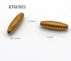 KTGCOZS brass lure body bell-shaped design improves flutter and action.