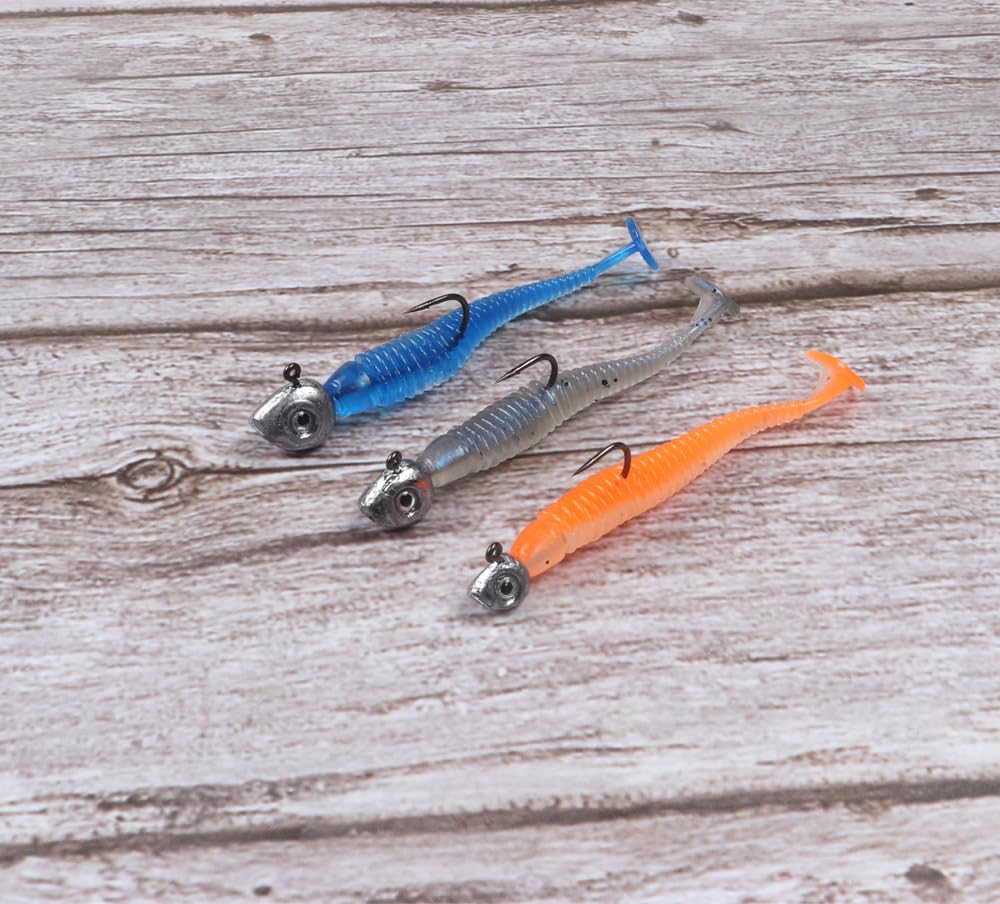 KTGCOZS crappie jig heads pack of 30 for varied setups.