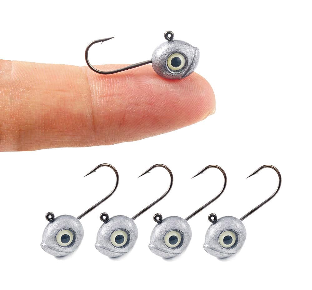 KTGCOZS crappie jig heads unpainted ready for custom finishes for crappie and panfish.