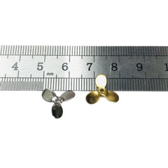 KTGCOZS deep cup spinner blades silver coating close-up showing high reflection potential.